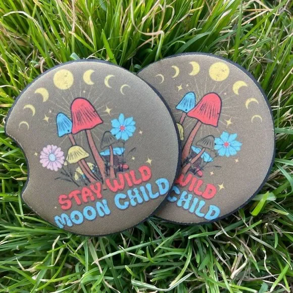 Stay Wild Moon Child Coaster Set | Car Accessories | Moon Phases - Picture 4 of 11
